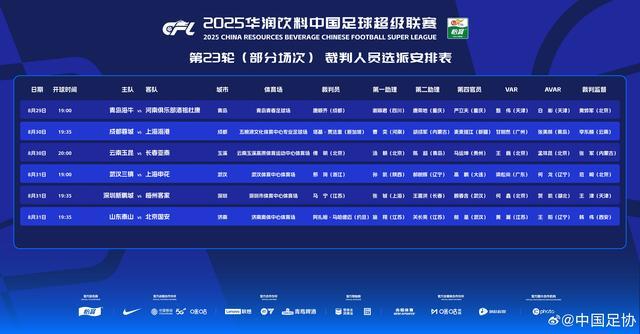 九游体育登录-官方：新加坡裁判执法蓉城vs海港，约旦裁判执法泰山vs国安