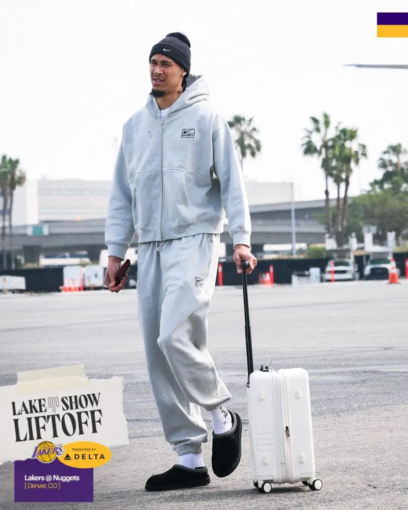 西6vs西5！湖人官方晒球员登机照：前进高海拔，下一站丹佛